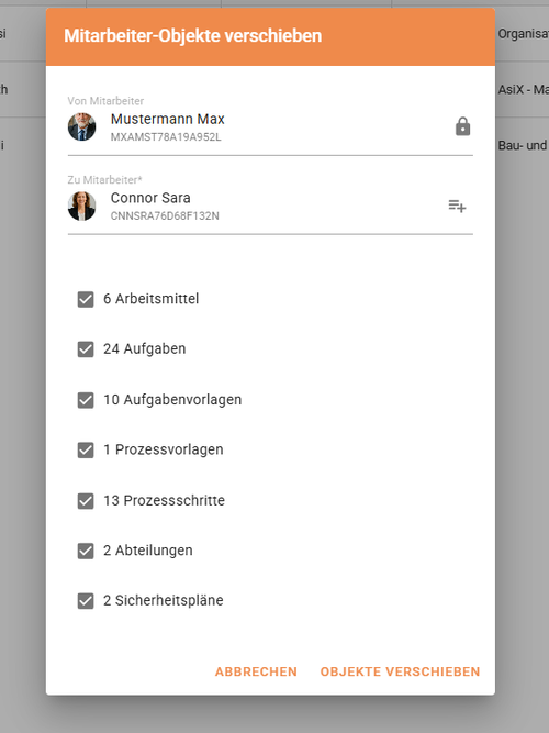 Objekte Übertragen 2